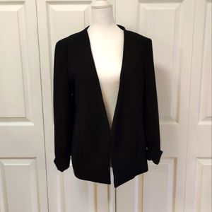 Philosophy Black Blazer Open Front Blazer, Size M, good condition.